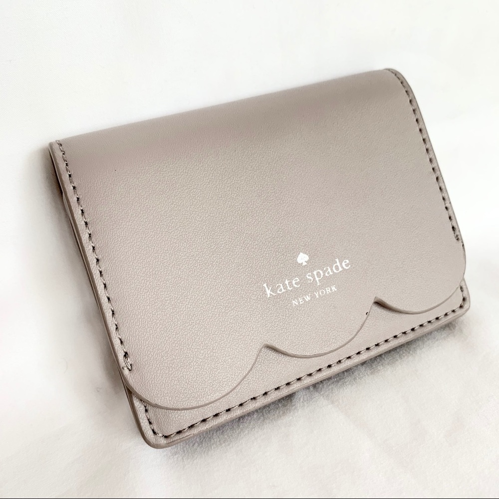 NWT Kate Spade genuine leather wallet gray - Picture 2 of 7